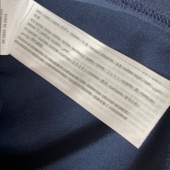 Abercrombie & Fitch Navy Polo Type Shirt. NWT - Picture 5 of 6